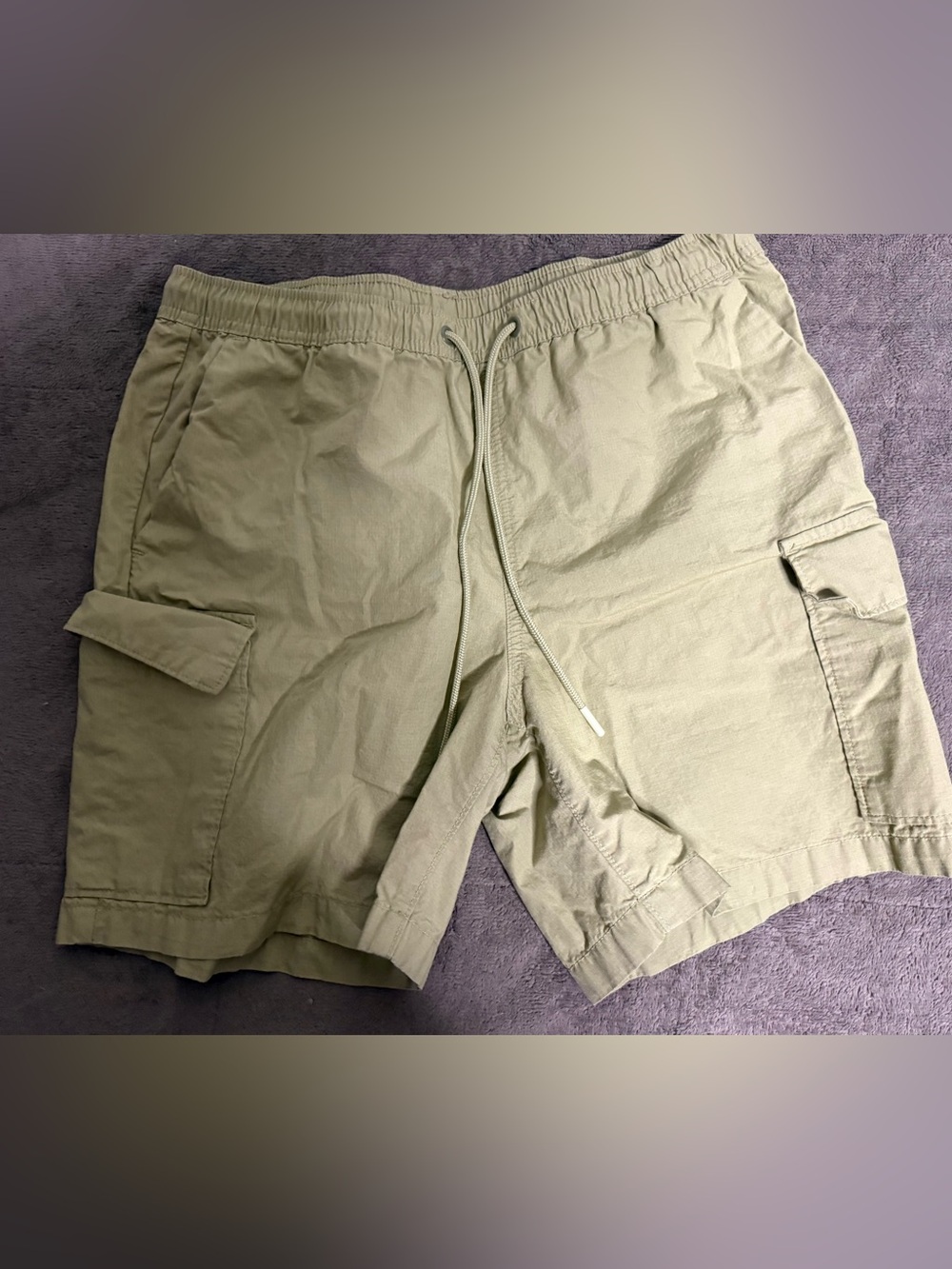 Michael Kors Light Olive Green Elastic Waist Shorts